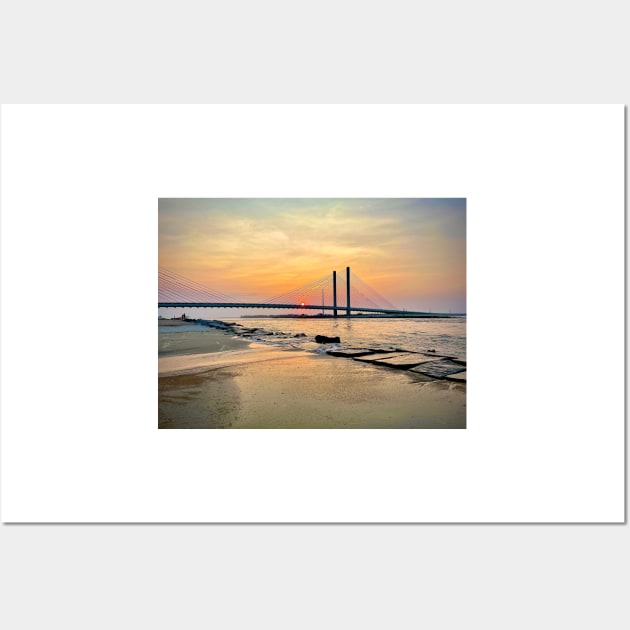 High Tide Sunset at the Indian River Inlet Wall Art by Swartwout